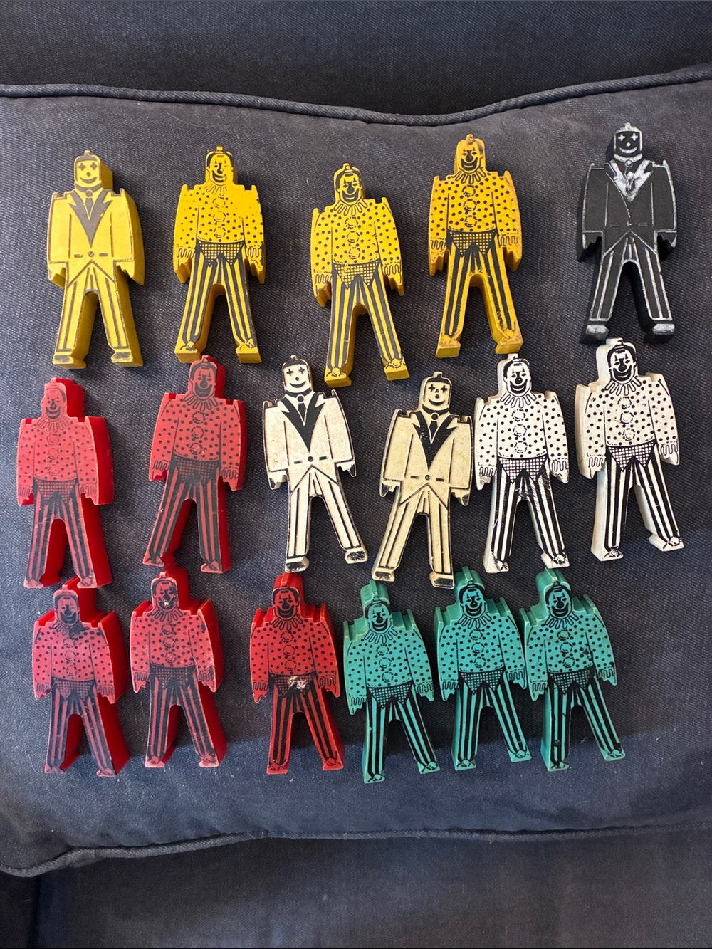 Vintage Bill Ding-like Balancing Stacking Men Figures Toy Set 17 Pieces
